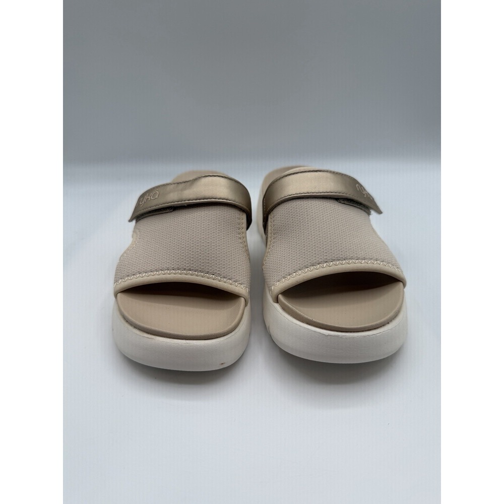Ryka Brilliant Slip On Slide Sandals, Women's 5.5 M,Tapioca Beige,ActivFoam, NIB - Picture 3 of 16